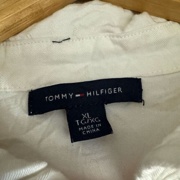 Tommy Hilfiger Women’s Pink Crewneck Size XL Cotton Polyester Rayon Preppy Style - Picture 10 of 15